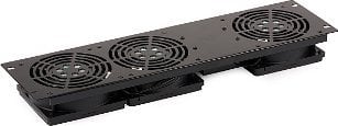 Panel ventilatorësh A19-3W për rack kabinet, ftohje aktive, i zi