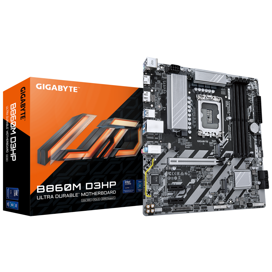 Pllakë amë GIGABYTE B860M D3HP, Intel Core Ultra, DDR5, mATX