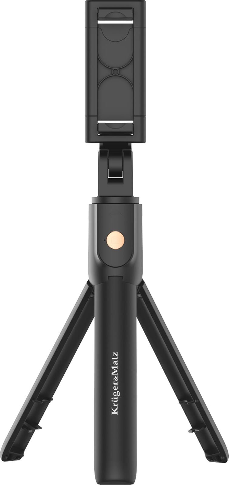 Селфи стап трипод Kruger&amp;Matz KM1374, Bluetooth далечински управувач, црн