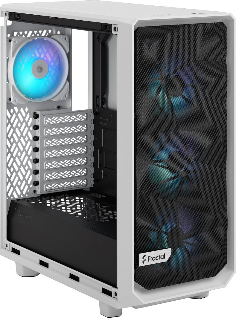 Kasë Fractal Design Meshify 2 Compact RGB, e bardhë, Midi Tower