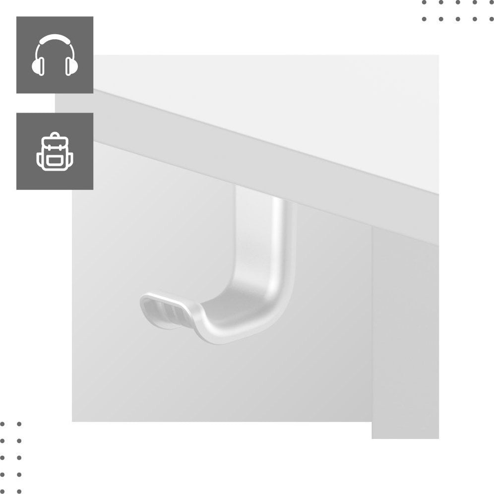 Tavolinë elektrike gaming MA Leader 7.0, lartësi e rregullueshme, memorie pozicionesh, e bardhë