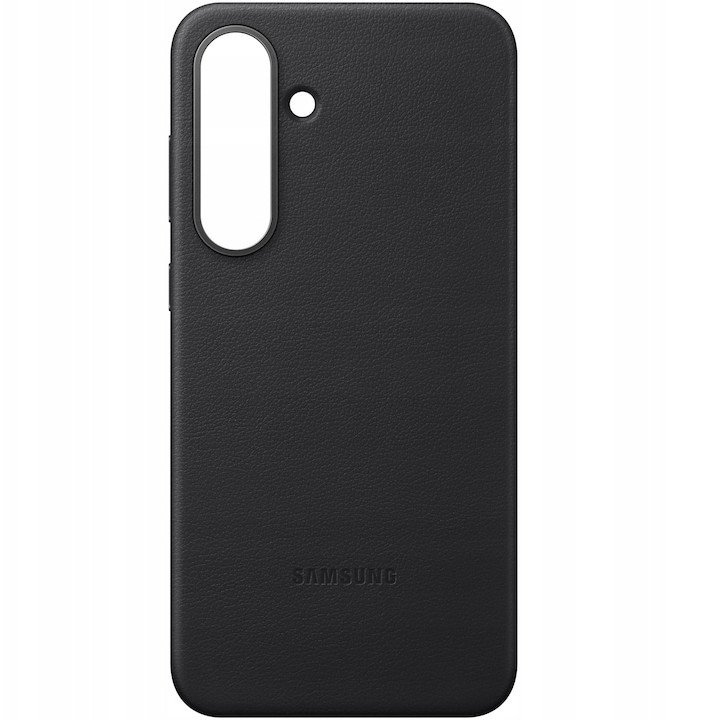 Futrollë Samsung Kindsuit Faux Leather për Galaxy S25 FE, lëkurë sintetike, e zezë