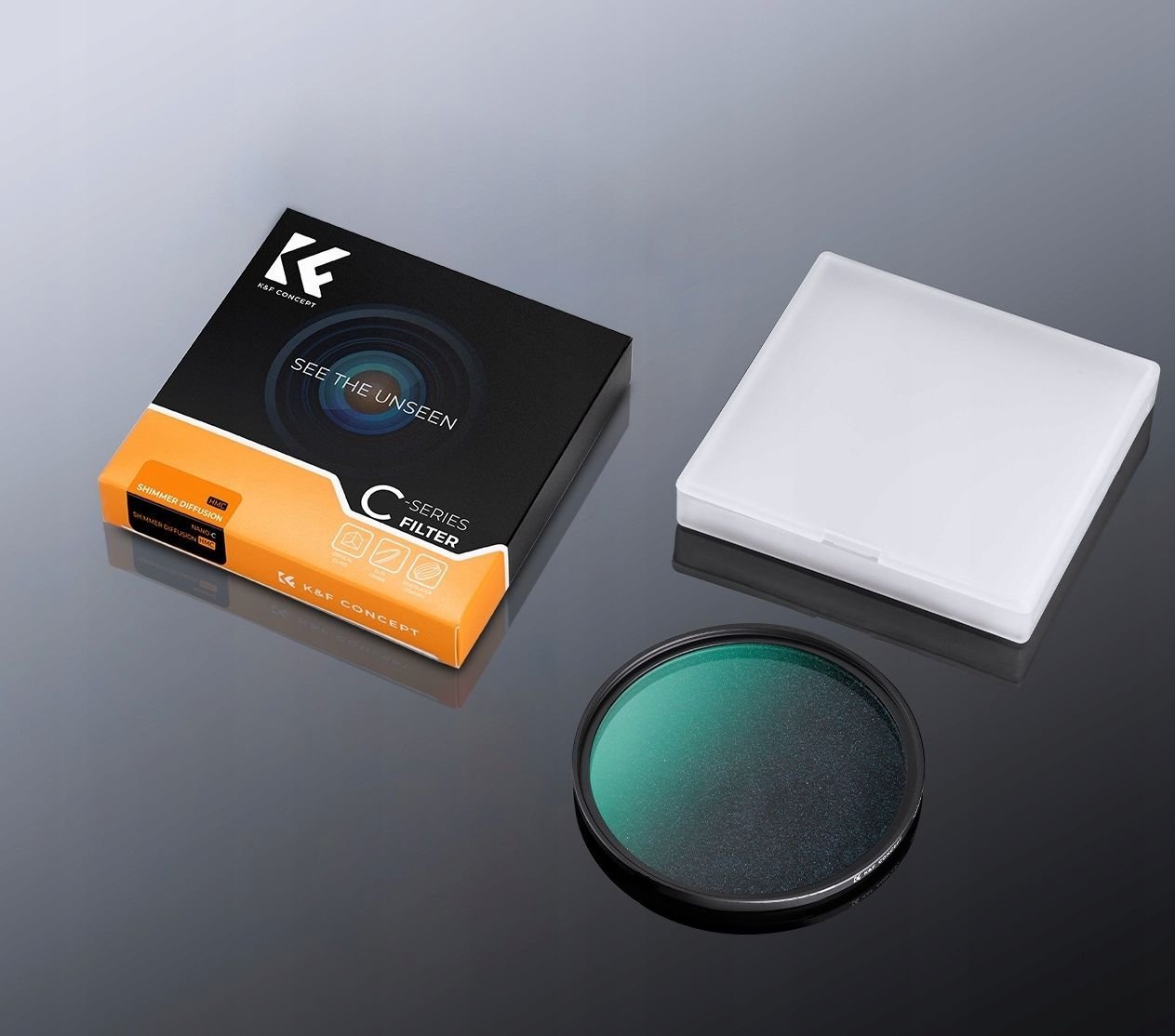 Filtër difuzues K&amp;F Concept Glossy, 72mm, HMC Nano, i zi