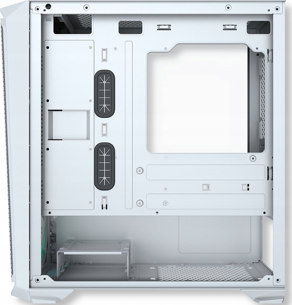 Kasa PC AQIRYS Wezen ARGB, Mini Tower mATX, xham i temperuar, e bardhë