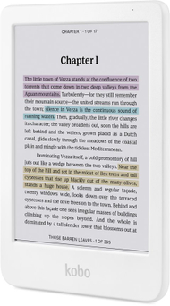 Електронски читач Kobo Clara Colour, 6\" E Ink, 16GB, Wi-Fi, бел