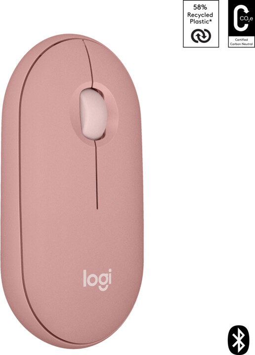Maus Logitech Pebble 2 M350s, rozë