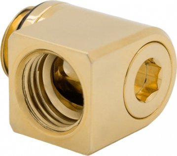 Përshtatës këndor për ftohje me lëng EKWB EK-Quantum Torque Micro Rotary, 90°, G1/4", gold