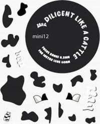 Kuti mbrojtëse LoveInstant për Fujifilm Instax Mini 12, transparente, me ngjitëse Little Cow, shumëngjyrëshe