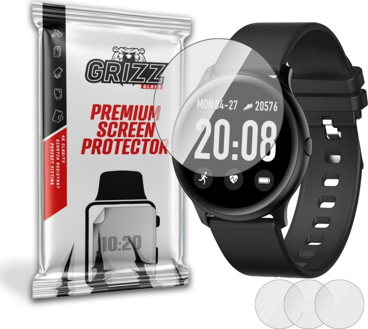 Film mbrojtës smartwatch GrizzGlass Hydrogel, Garett Women Laura, transparent