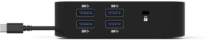 Stacion docking PORT CONNECT USB-C 10v1, 2x4K Display Port, 5x USB-A, USB-C 85W PD, Ethernet, SD