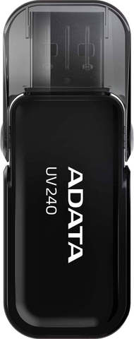 USB flash ADATA UV240, 64GB, USB 2.0, e zezë