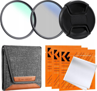 Set filtre fotografike K&amp;F Concept 4in1, UV nano, CPL polarizues, 82mm
