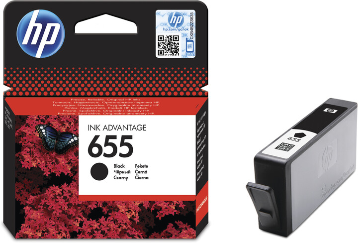 Ngjyrë për printer HP (CZ109AE) - seria 655, e zezë 
