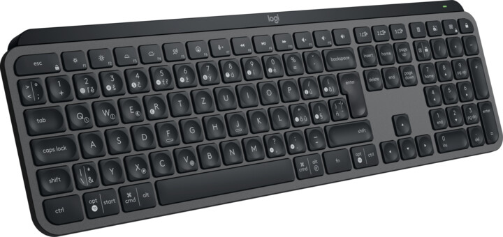 Logitech MX Keys S тастатура, CZ/SK, сива боја