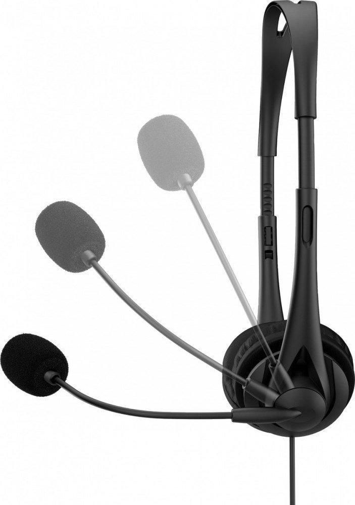 Kufje me mikrofon HP G2 Stereo 428K6AA, USB A, me kabllo, të zeza