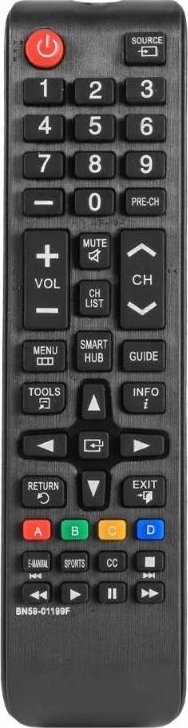 Pilot televizori Samsung BN59-01199F, për LCD LED Smart TV, i zi
