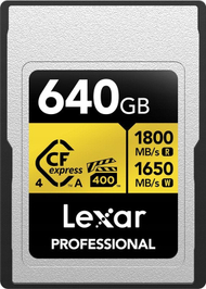 Kartë memorie Lexar Professional Gold Series, 640GB, CFexpress Type A 4.0, e artë
