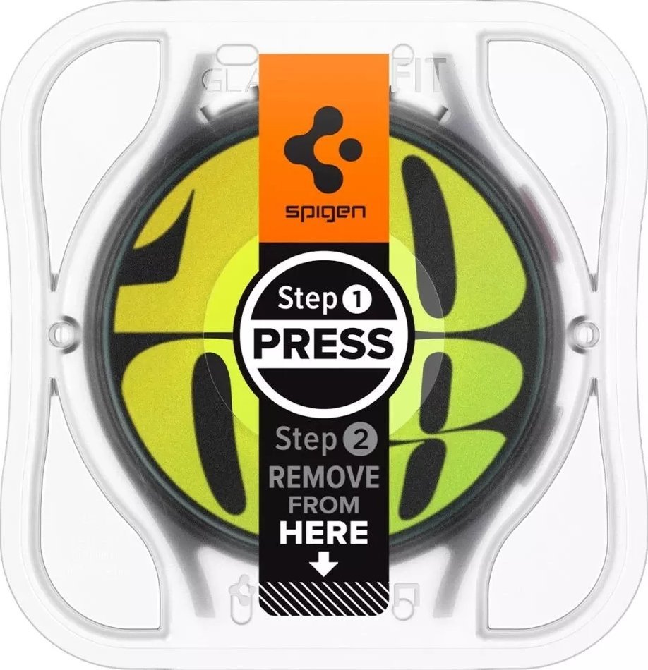 Xham mbrojtës Spigen Glass TR EZ Fit për Samsung Galaxy Watch7 44mm, set 2 copë, transparencë e lartë