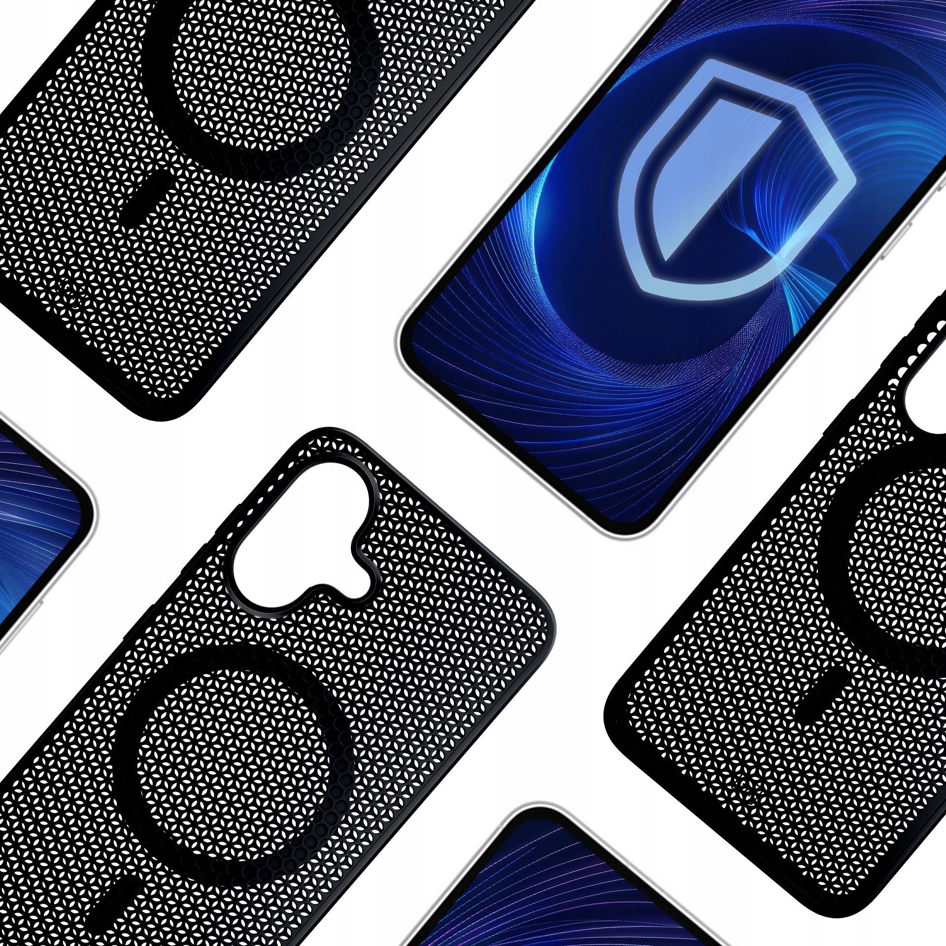 Kuti mbrojtëse 3MK COOLing MagCase për iPhone 16, me MagSafe, antirrëshqitëse, transparente