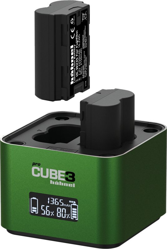 Karikues baterish Hahnel ProCube 3 për Canon, USB C, ekran LCD, gri