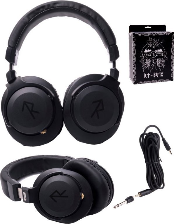 Kufje over ear Rune Tune RT-801X, 40mm, 32 Ohm, të zeza