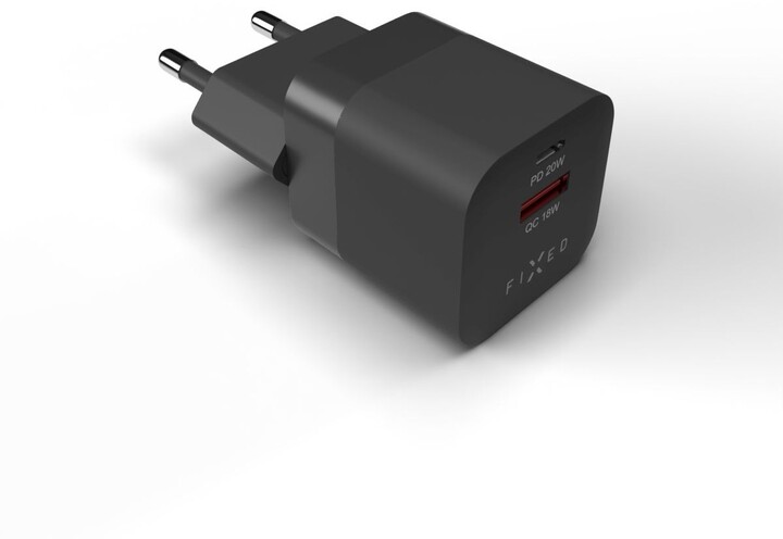 Karikues FIXED Mini me USB-C + USB-A, PD & QC 3.0, 20W, i zi