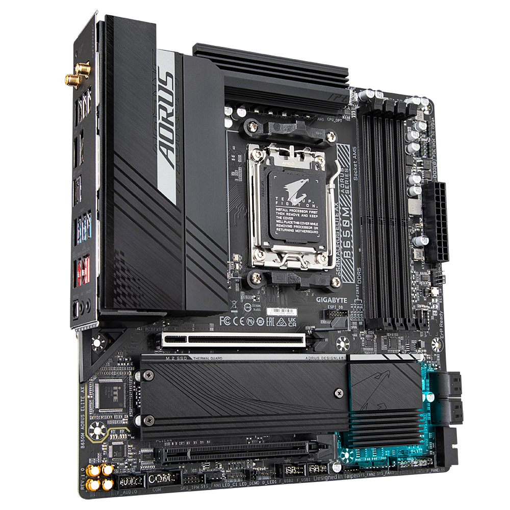 Pllakë amë Gigabyte B650M AORUS ELITE AX, DDR5, WiFi, socket AM5