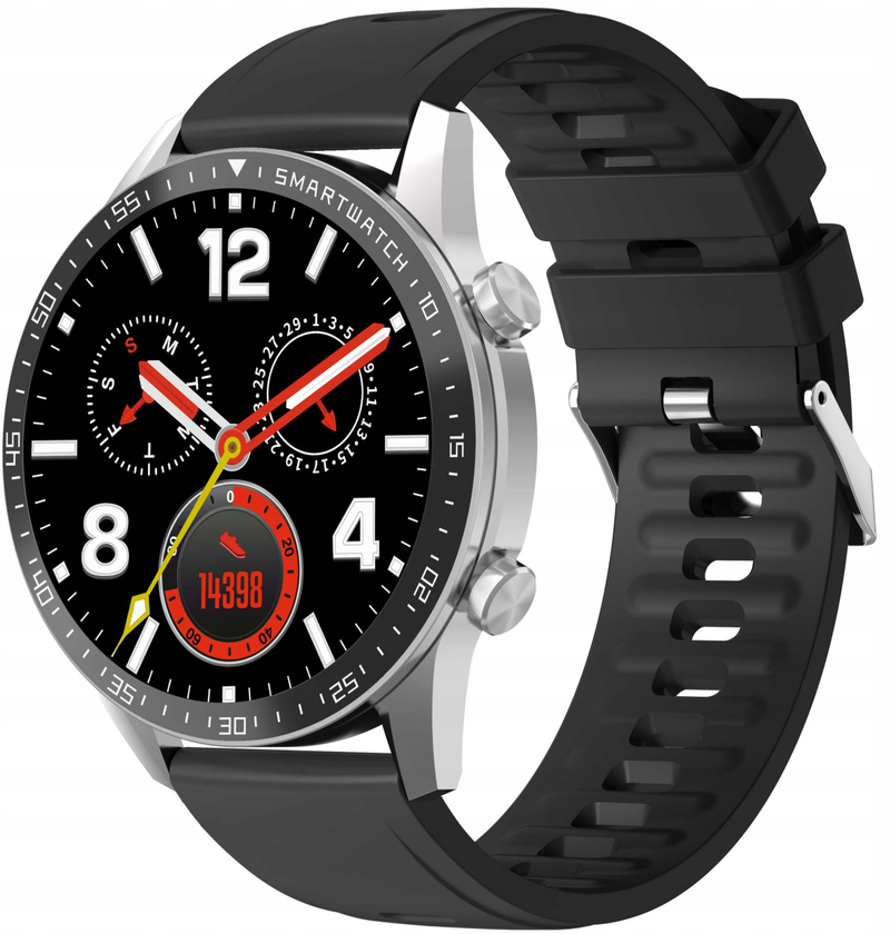 Ora inteligjente Gravity Silver, Bluetooth, monitorim aktiviteti, argjendtë