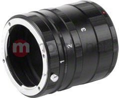 Set unazash makro Walimex për Nikon F, manuale, 3 unaza, i zi