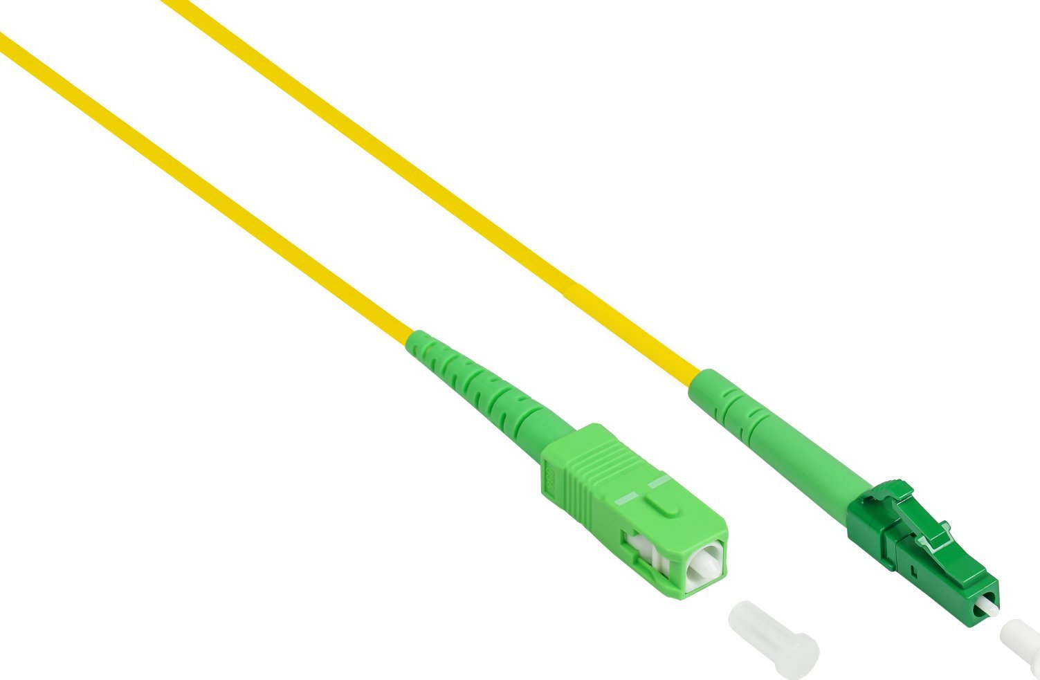 Kabllo fibër optike Good Connections Patch, LWL Simplex OS2 Singlemode, LC SC, 1m