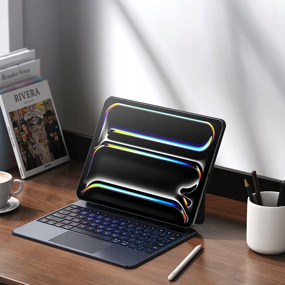 Mbulesë me tastierë Dux Ducis MK Series për Apple iPad Pro 13" 2024, Bluetooth, me folio, e zezë