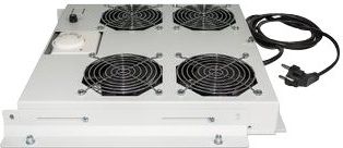 Njesi ventilimi Intellinet 4-Fan, për rafte 19", montim në çati, e bardhë