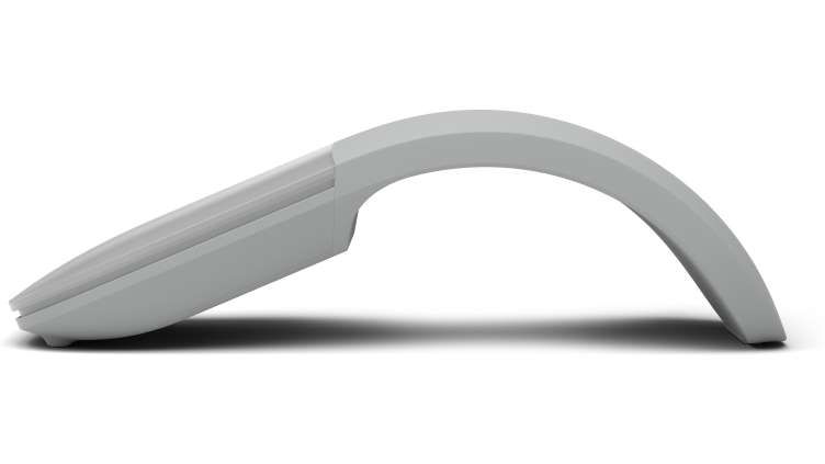 Maus Microsoft Surface Arc, Bluetooth 4.0, pa tela, gri e çelët