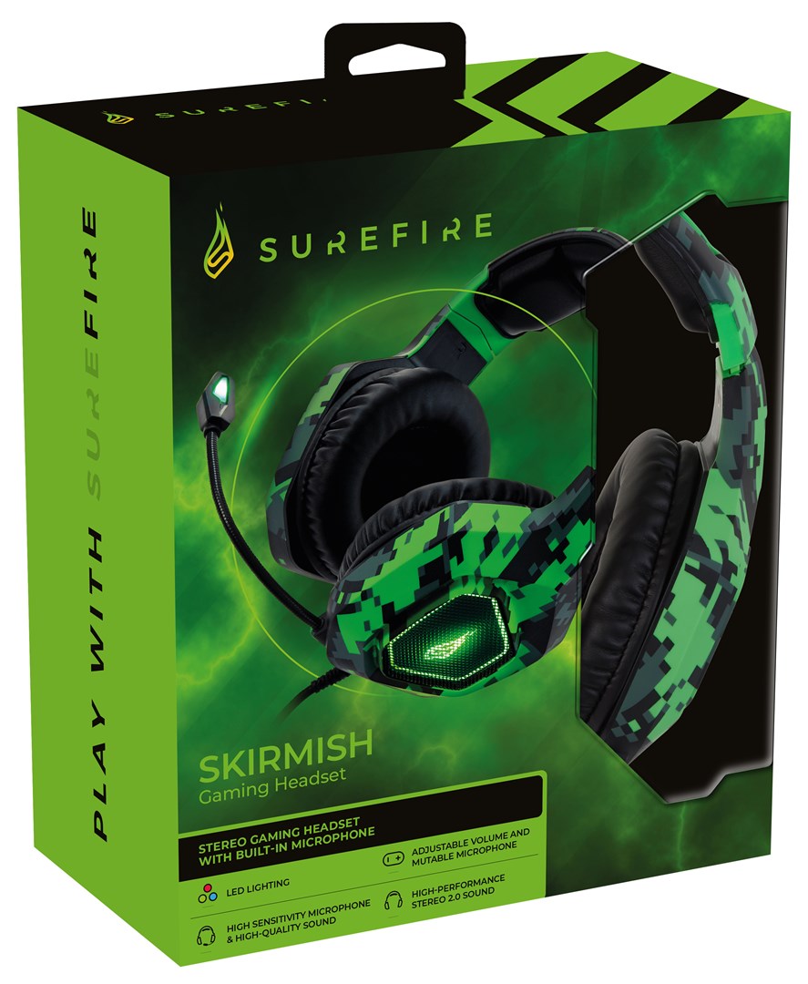 Kufje Surefire Skirmish, gaming, të gjelbra