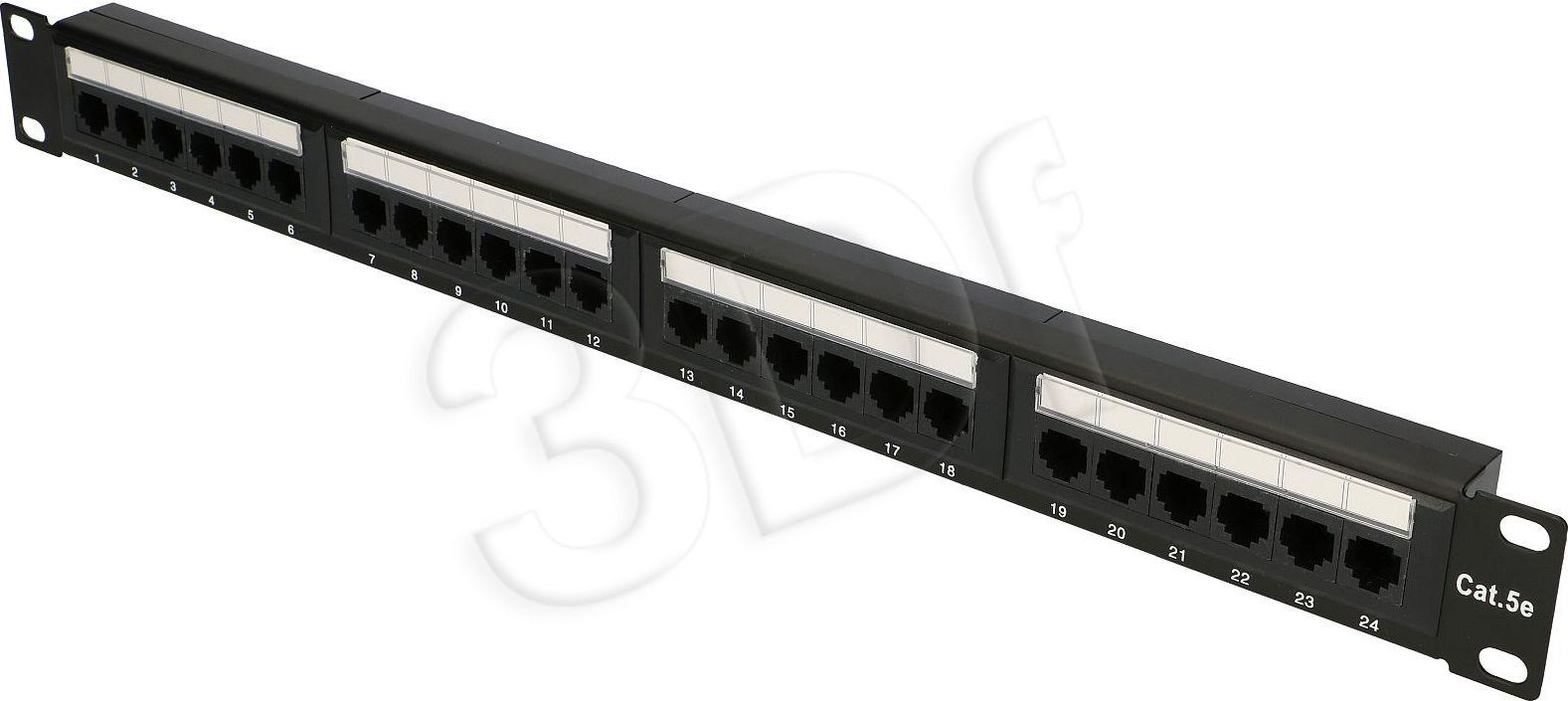 Panel patch Extralink, 1U, 24 x RJ-45, CAT.5e, UTP, i zi