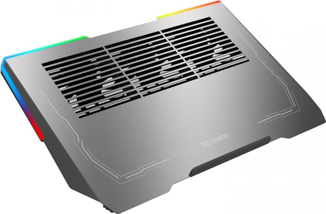 Ftohës për laptop Mozos LS6-RGB, i hirtë