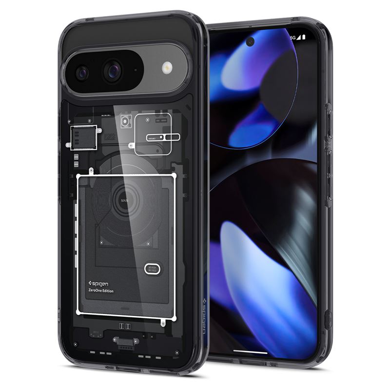 Mbrojtëse Spigen Ultra Hybrid Zero One për Google Pixel 9 Pro, e zezë
