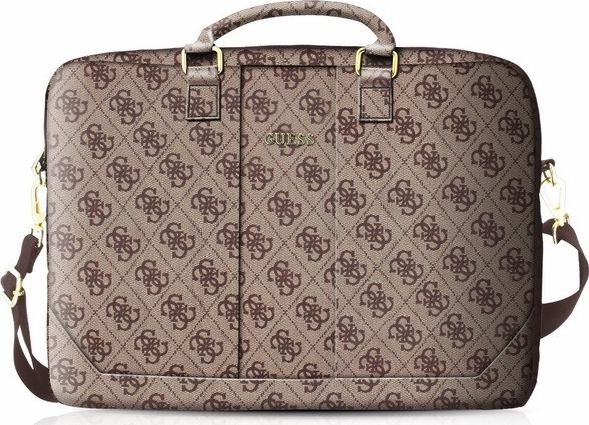 Çantë laptopi Guess 4G Uptown GUCB154GB, 15", lëkurë sintetike, kafe