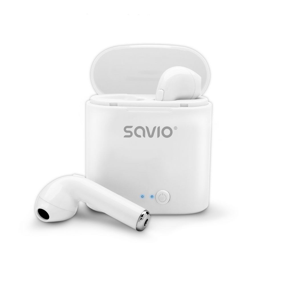 Dëgjuese Savio TWS-01, Wireless, të bardha