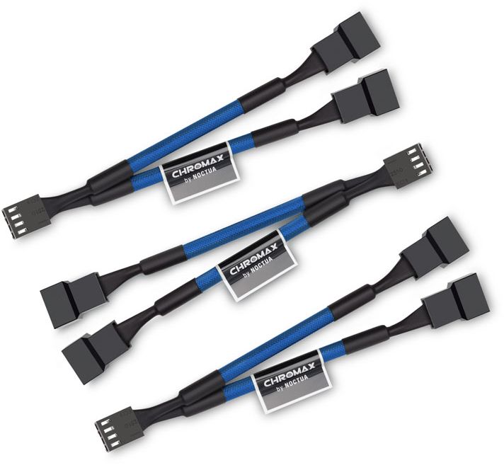 Сет кабли Noctua NA-SYC1.blue, 3 парчиња, 0.11m, сини