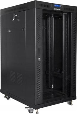 Kabinet rack LANBERG FF01-8022-12BL, 22U, 1000mm, i zi