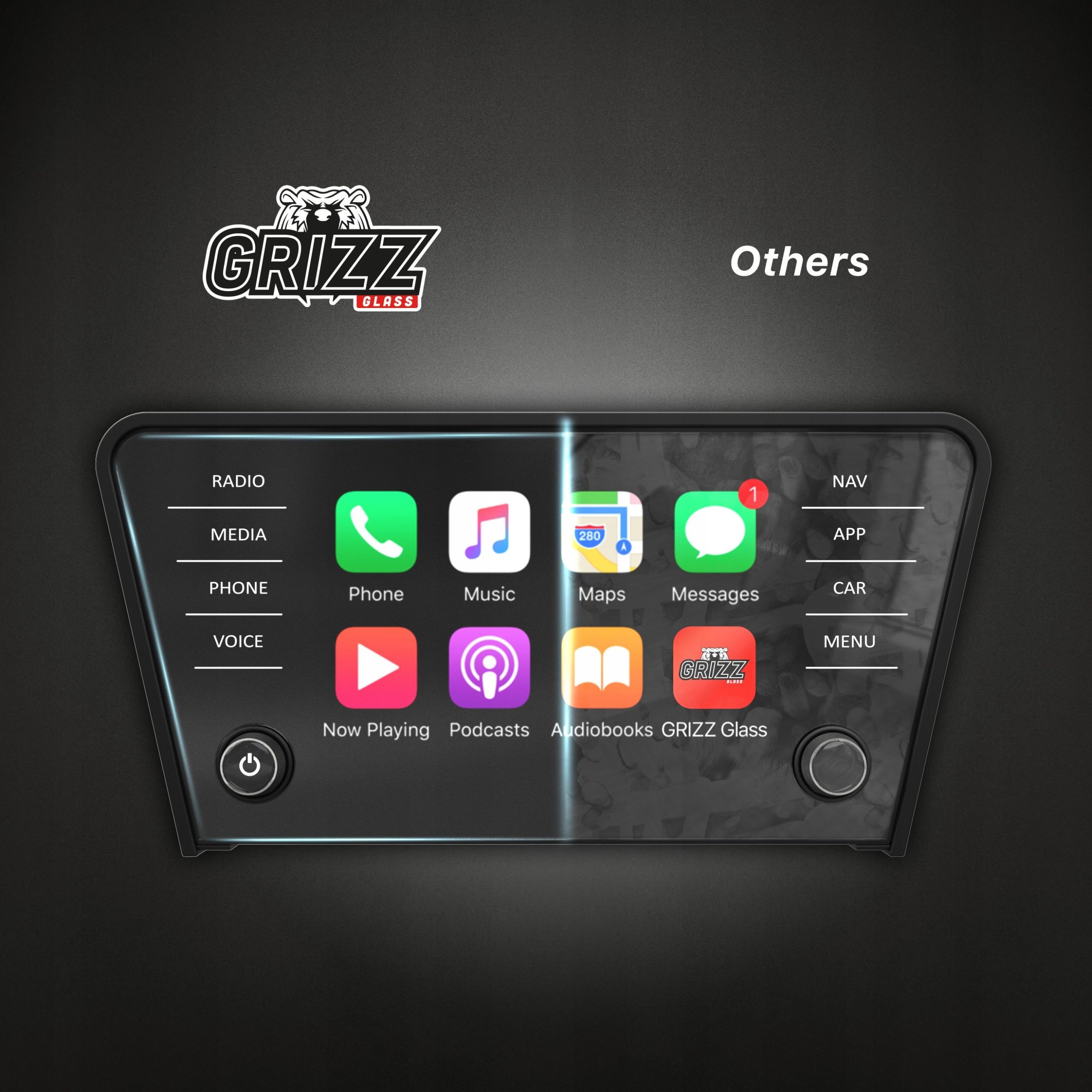 Mbrojtëse ekrani matte për makinë Skoda Octavia 3 Bolero 8", 2017–2020, transparente