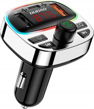 Transmetues për makinë Dudao R2Pro Plus, Bluetooth 5.3, PD 25W, i zi argjendtë