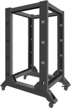 Raft i hapur Lanberg Open Rack 19, 18U, 600x800 mm, i zi