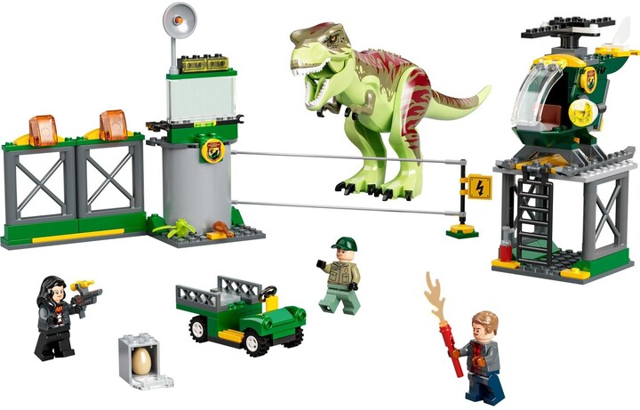 Set lodër LEGO® Jurassic World ™ 76944 T-rex Escape, 140 pjesë