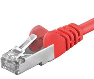 Kabllo Premiumcord, CAT6a, S-FTP, RJ45-RJ45, 2m, e kuqe