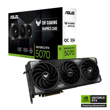 Kartelë grafike ASUS GeForce RTX 5070 TUF OC, 12GB GDDR7