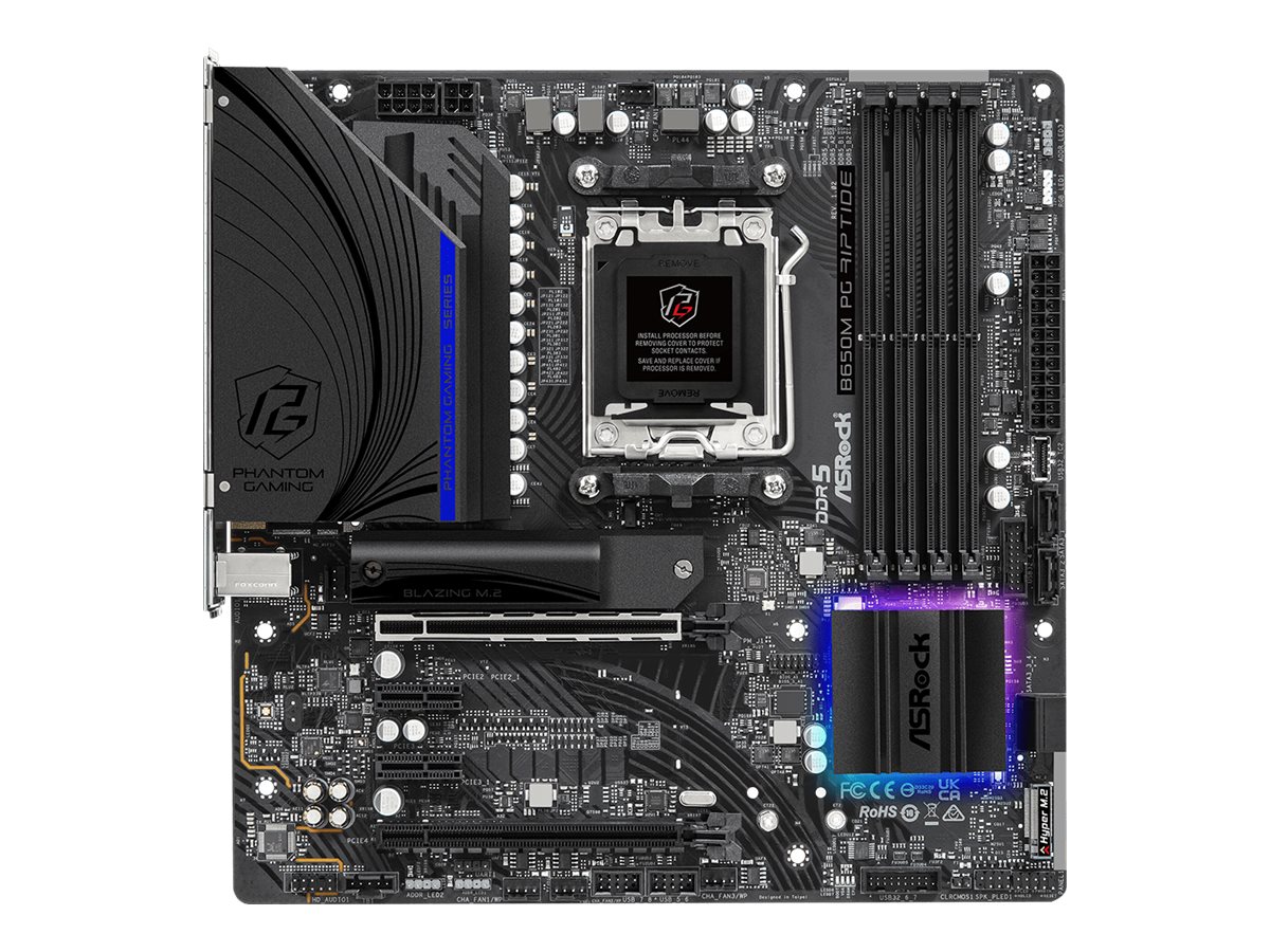 Pllakë amë ASRock B650M PG Riptide - DDR5, Socket AM5, AMD B650, mATX
