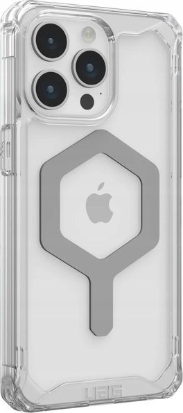 Маска за телефон Urban Armor Gear Plyo MagSafe, 6.7\", проѕирна сребрена