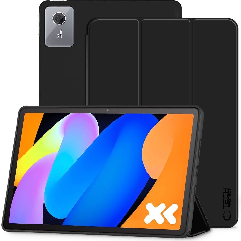 Заштитен капак Tech-Protect Smartcase за Lenovo Idea Tab 11.0, со држач, црн